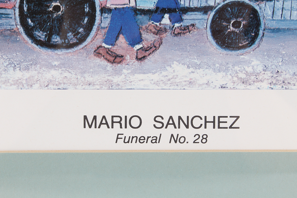 "Funeral No. 28" Offset Lithograph by Mario Sanchez
