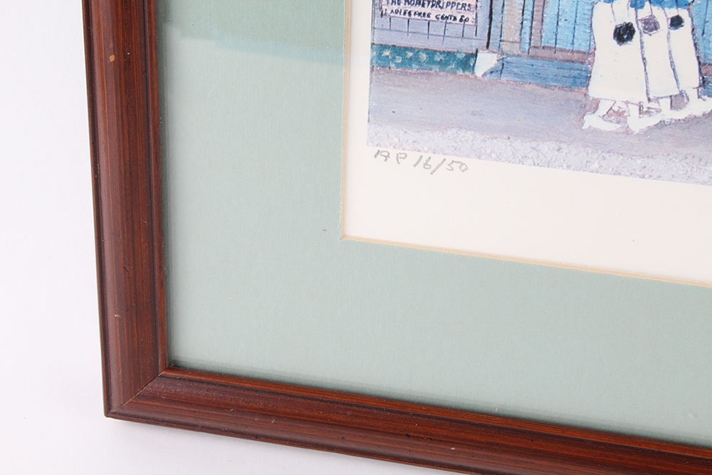 "Funeral No. 28" Offset Lithograph by Mario Sanchez