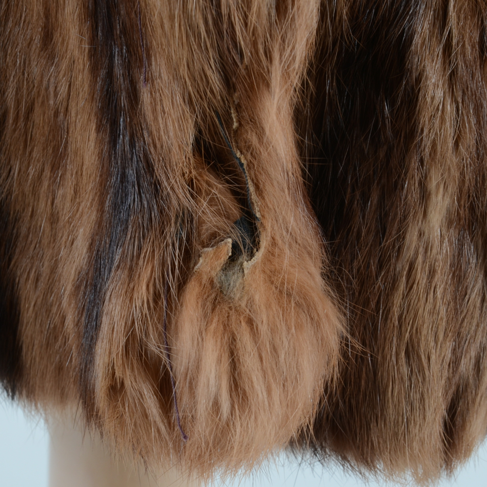 Early 1950s Dyed Squirrel Fur Coat