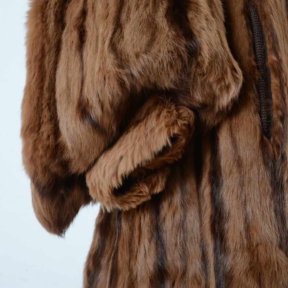 Early 1950s Dyed Squirrel Fur Coat