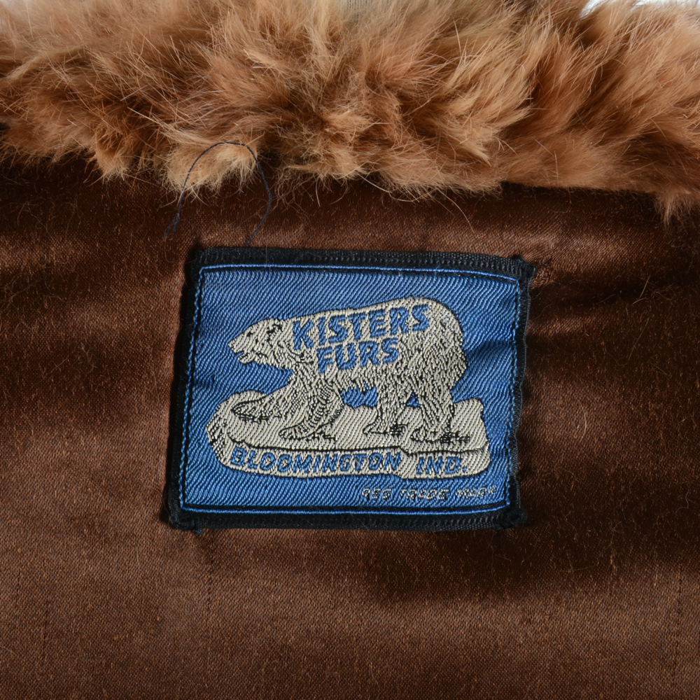 Early 1950s Dyed Squirrel Fur Coat