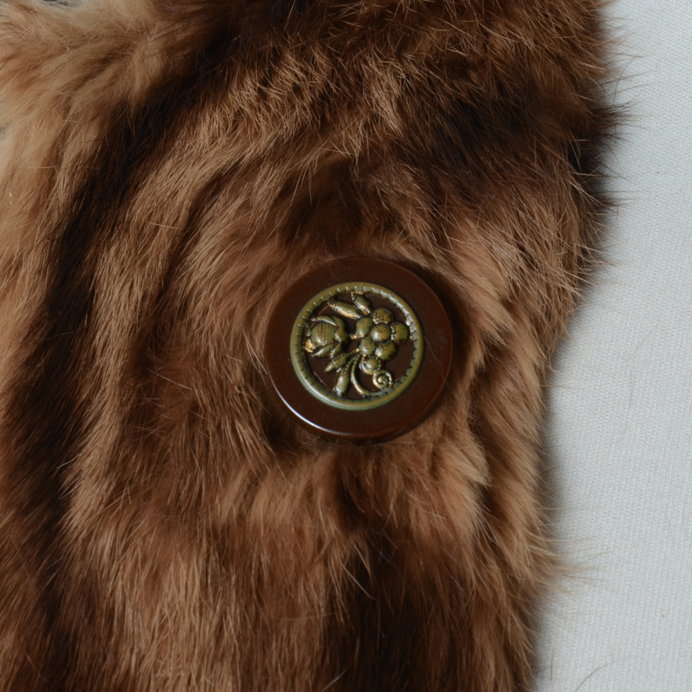 Early 1950s Dyed Squirrel Fur Coat