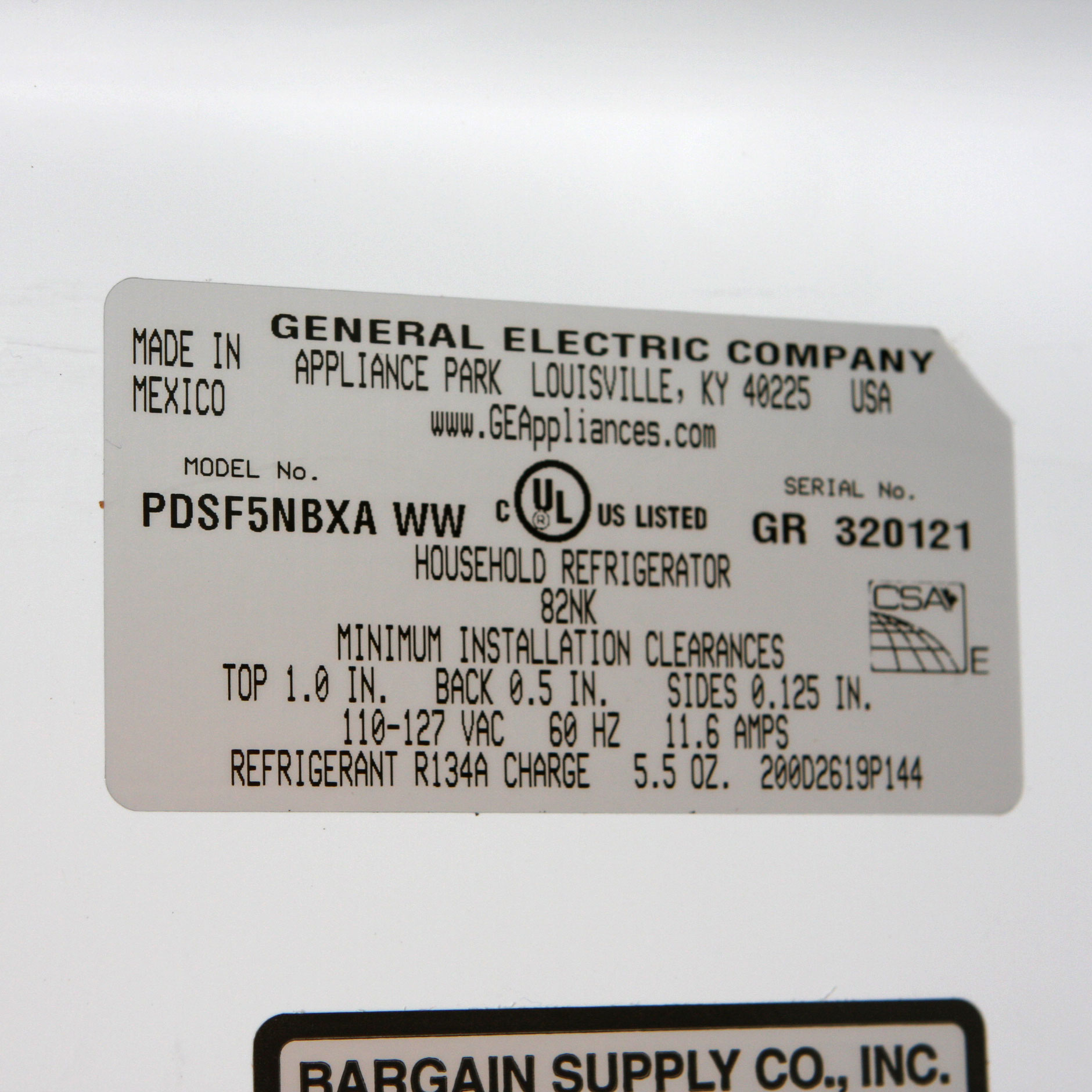 General Electric Profile Refrigerator