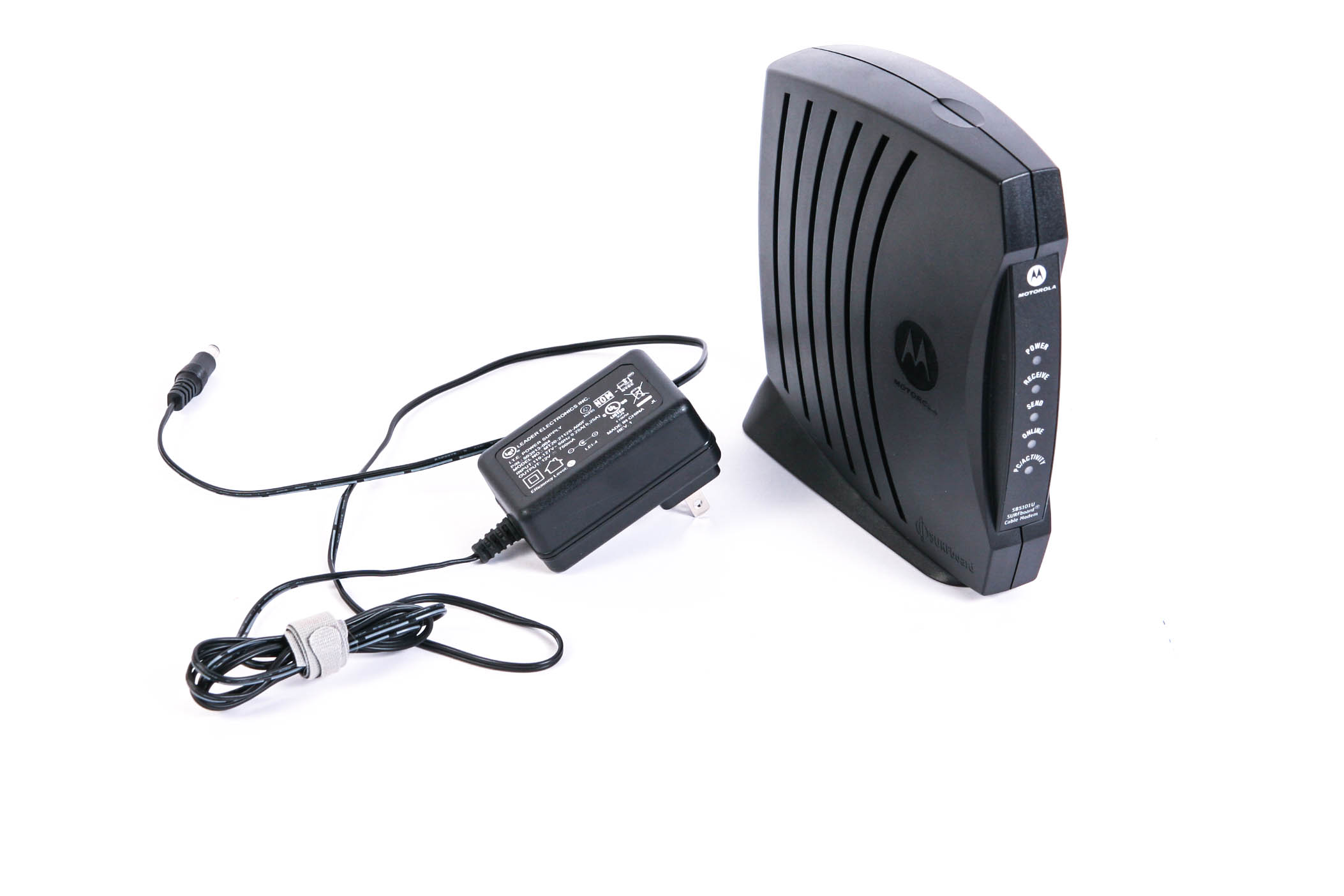 Motorola SB5101U Surfboard Cable Modem and Cord