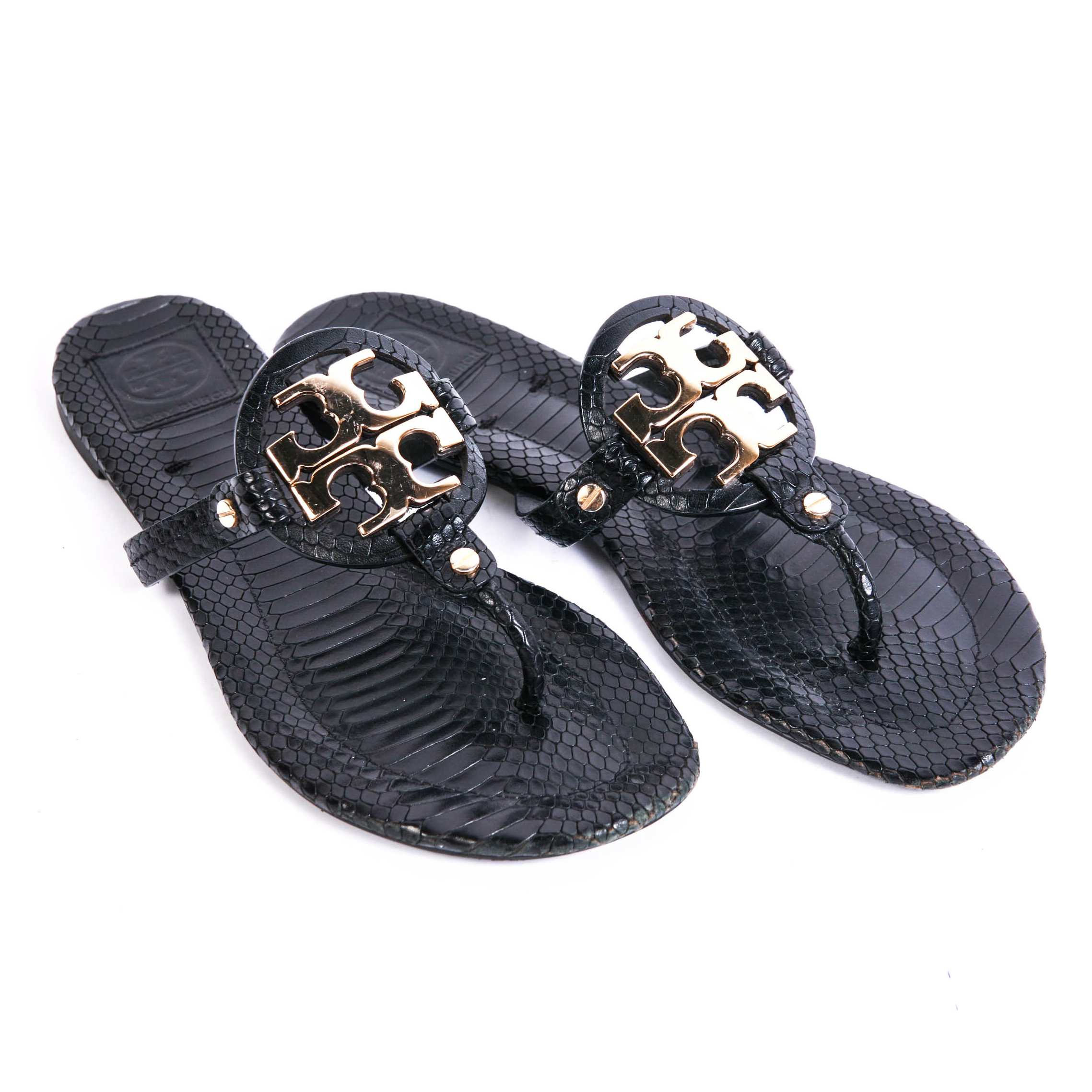 Tory Burch  "Miller"  Black  Sandals