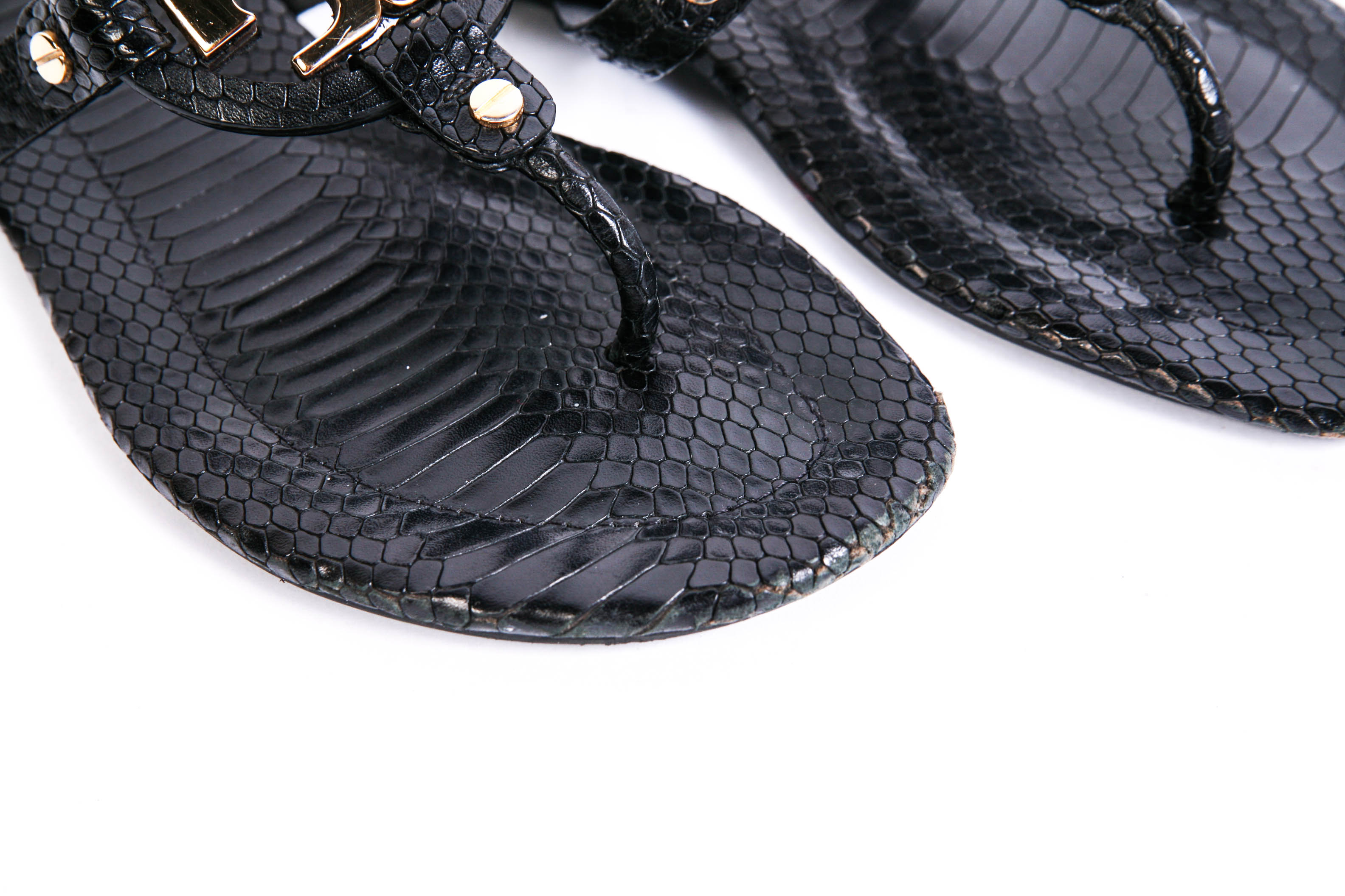 Tory Burch  "Miller"  Black  Sandals