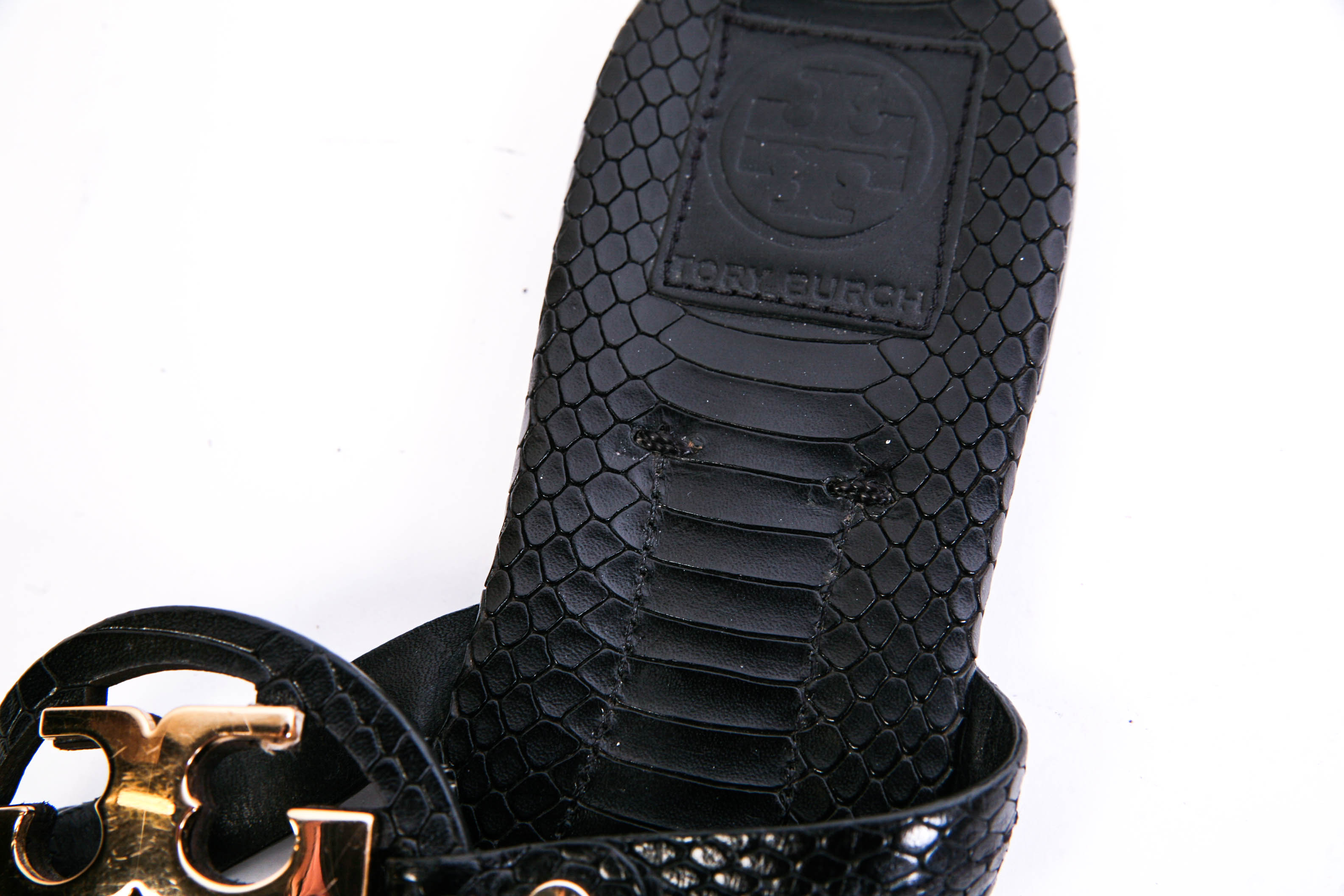 Tory Burch  "Miller"  Black  Sandals