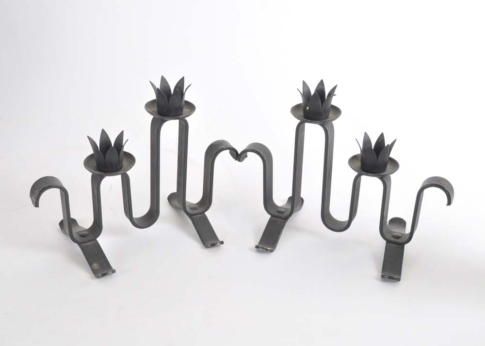 Grouping of Black Decorative Items