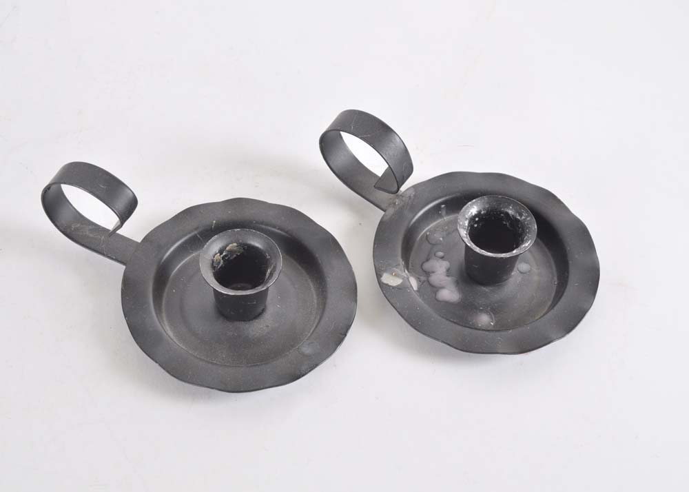 Grouping of Black Decorative Items