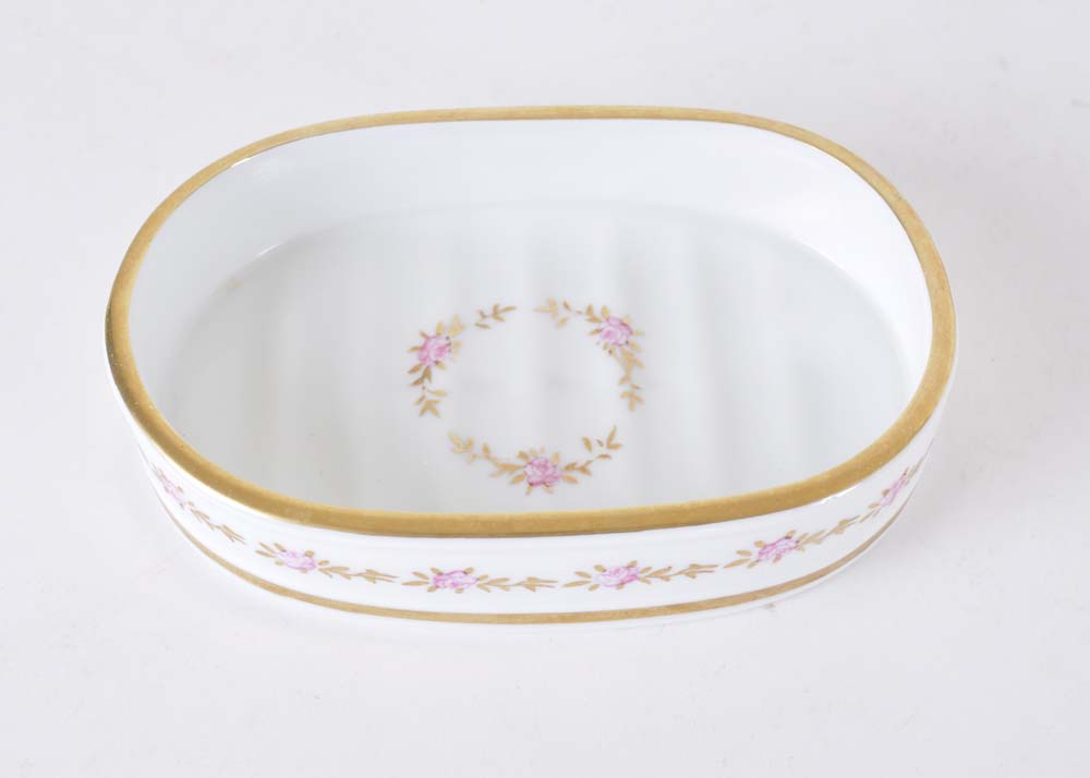 Hand Painted Andrea by Sadek Vanity Set