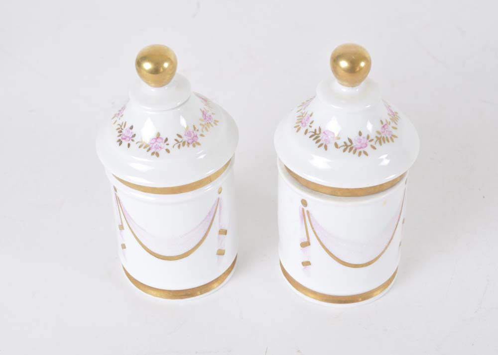 Hand Painted Andrea by Sadek Vanity Set