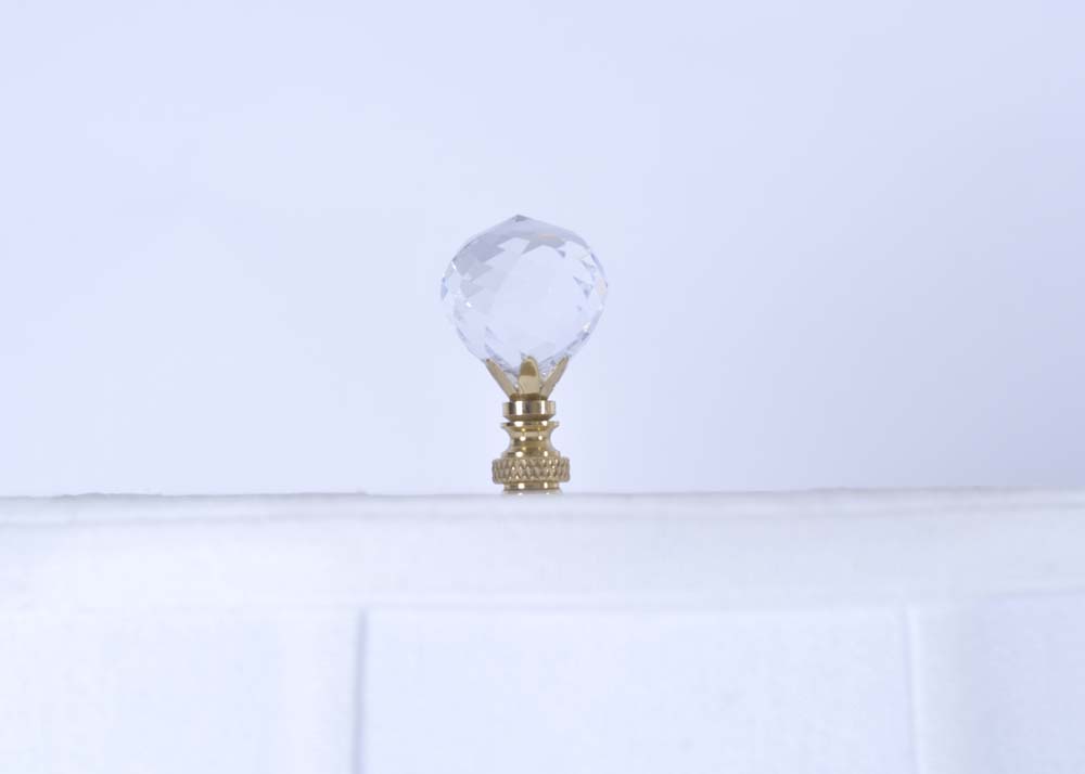 Matching Pair of Crystal Lamps