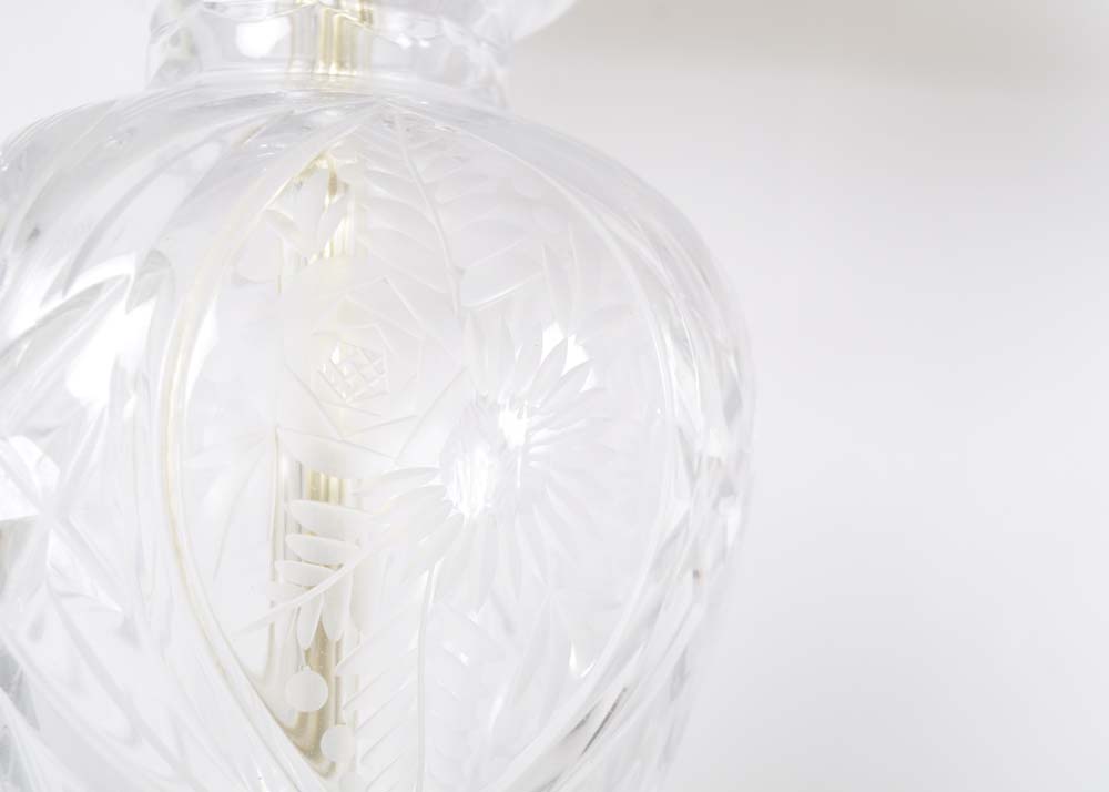 Matching Pair of Crystal Lamps