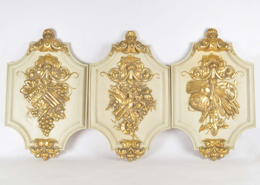 Trio of Decorative Wall Plaques
