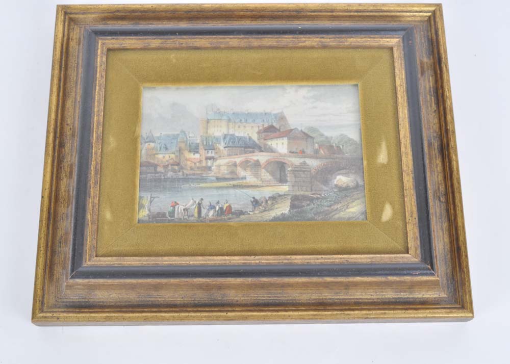 Sungott Art Studios Hand Colored Art Gravure
