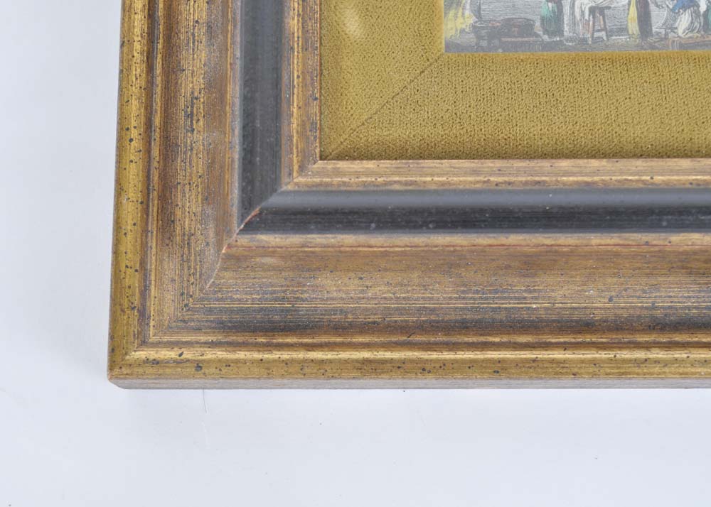 Sungott Art Studios Hand Colored Art Gravure