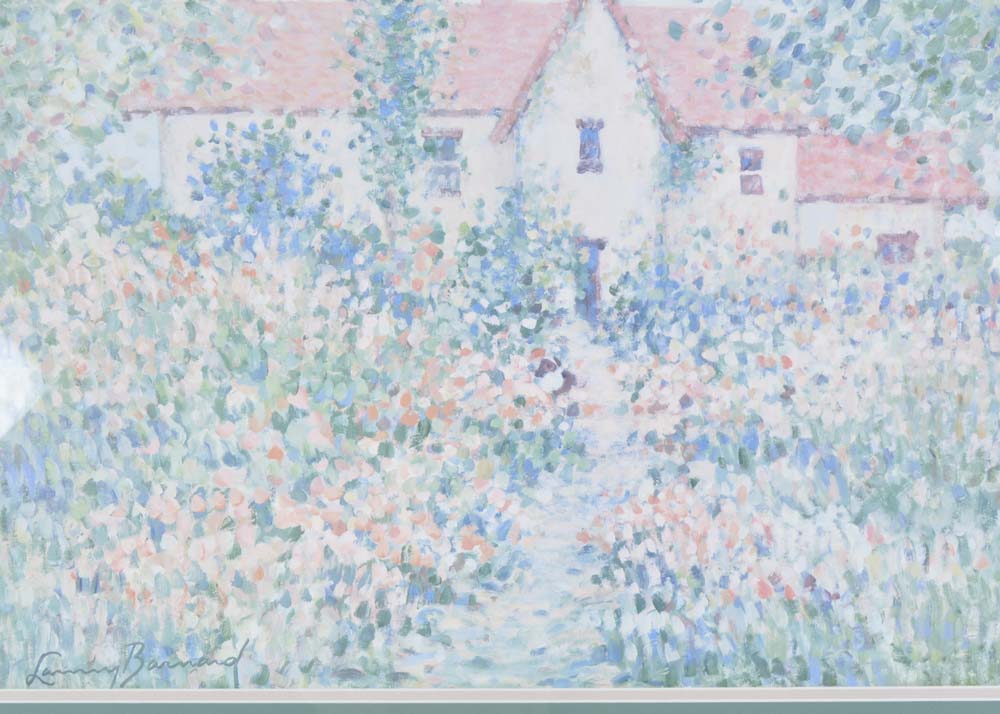 Framed Larry Barnard Offset Lithograph