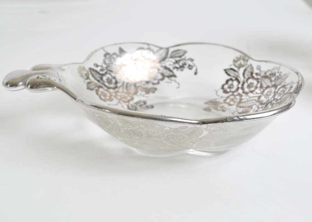 Large Assortment of Glass Serveware Including Fostoria and Fenton