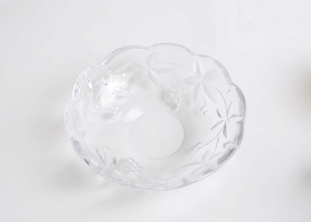 Large Assortment of Glass Serveware Including Fostoria and Fenton