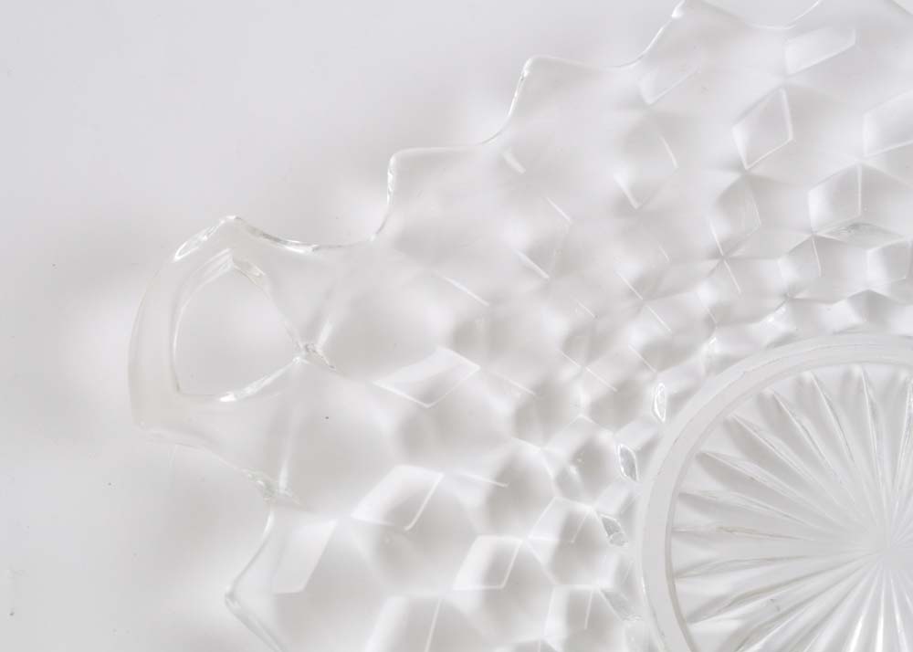 Large Assortment of Glass Serveware Including Fostoria and Fenton