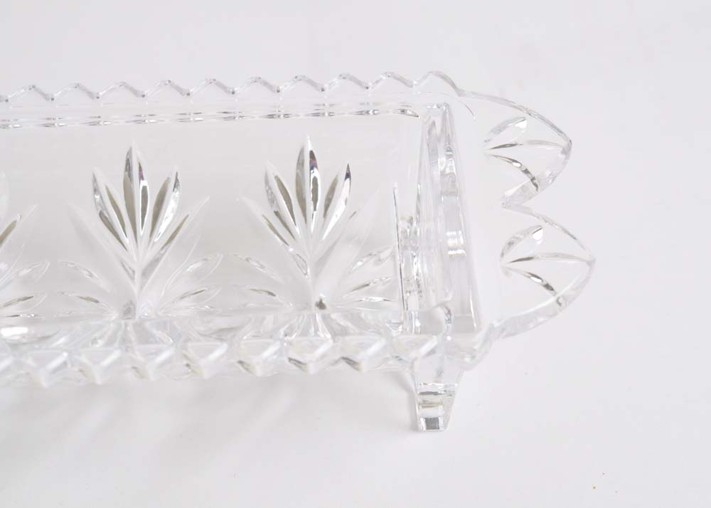 Large Assortment of Glass Serveware Including Fostoria and Fenton