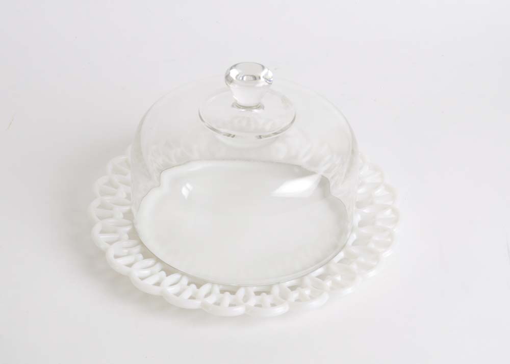 Large Assortment of Glass Serveware Including Fostoria and Fenton