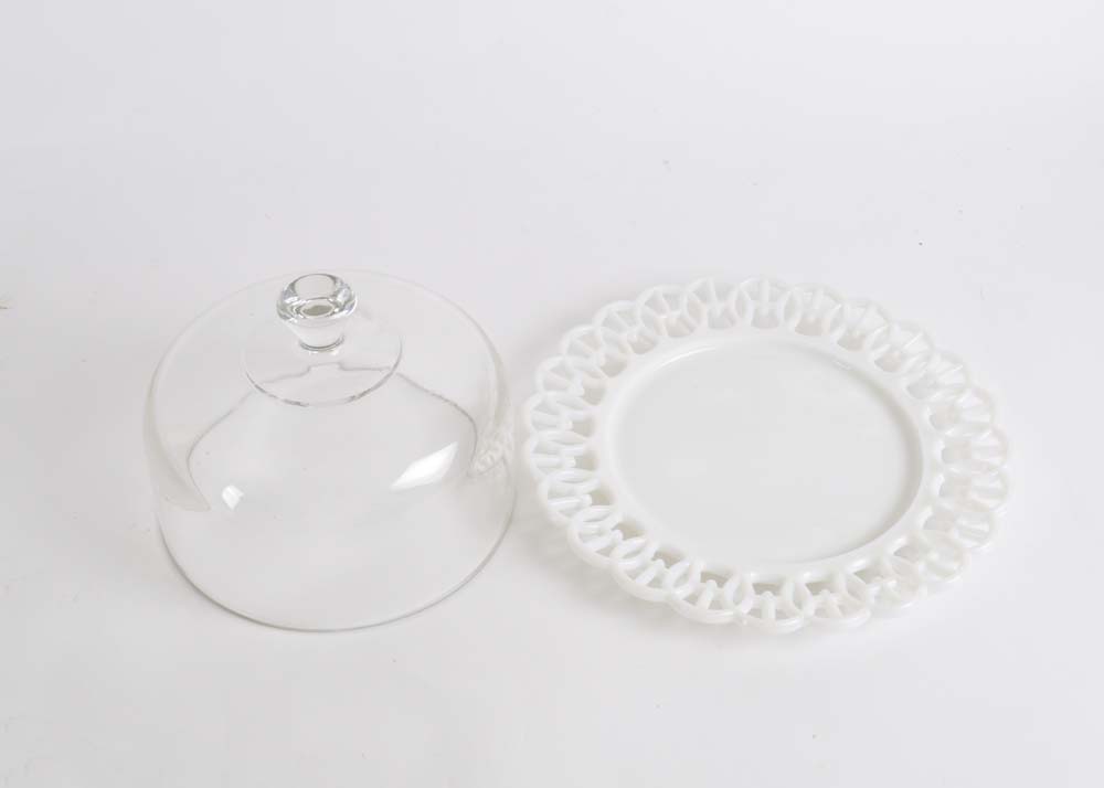 Large Assortment of Glass Serveware Including Fostoria and Fenton