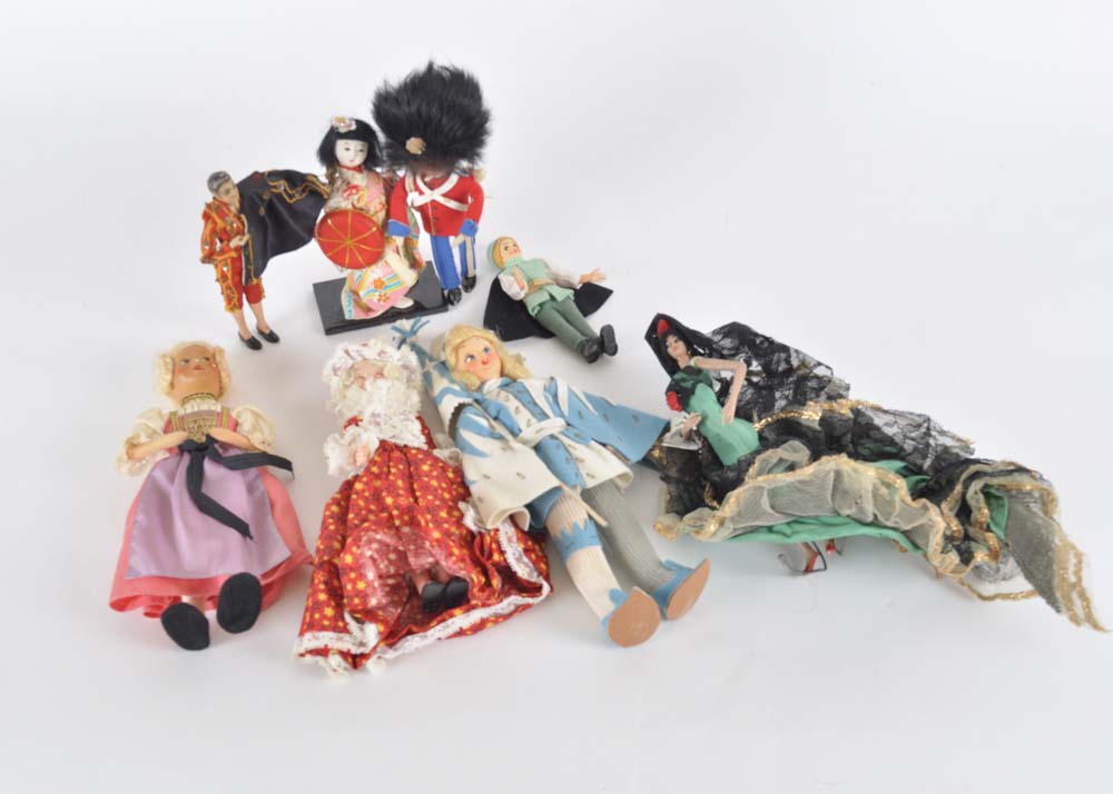Collection of International Dolls