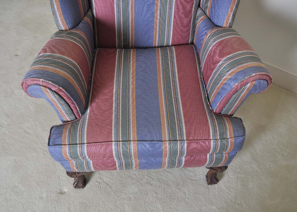 Chippendale Style Wing Back Chair