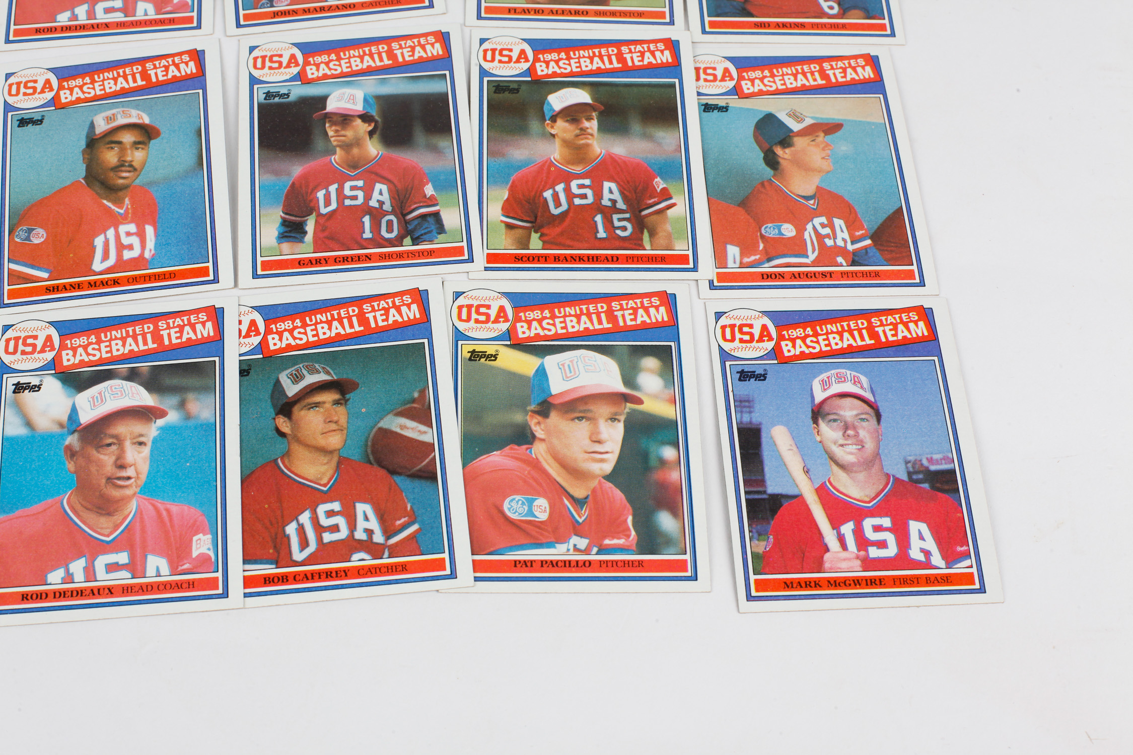 1984 United States Baseball Team Cards