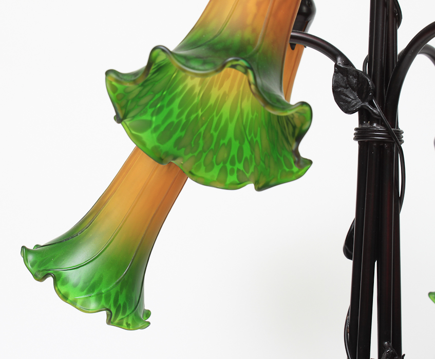 Dale Tiffany Dragonfly Motif Table Lamp with Glass Shades