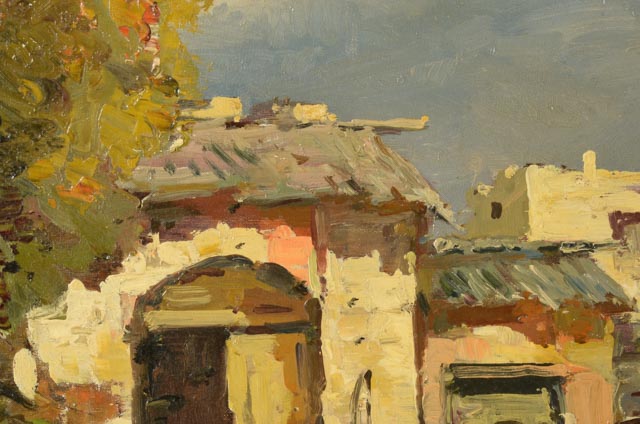 Ugo Maresca Oil Painting of Eastern European Landscape