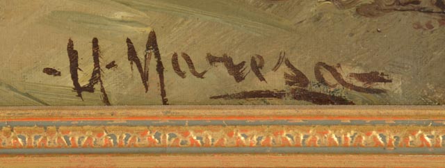 Ugo Maresca Oil Painting of Eastern European Landscape