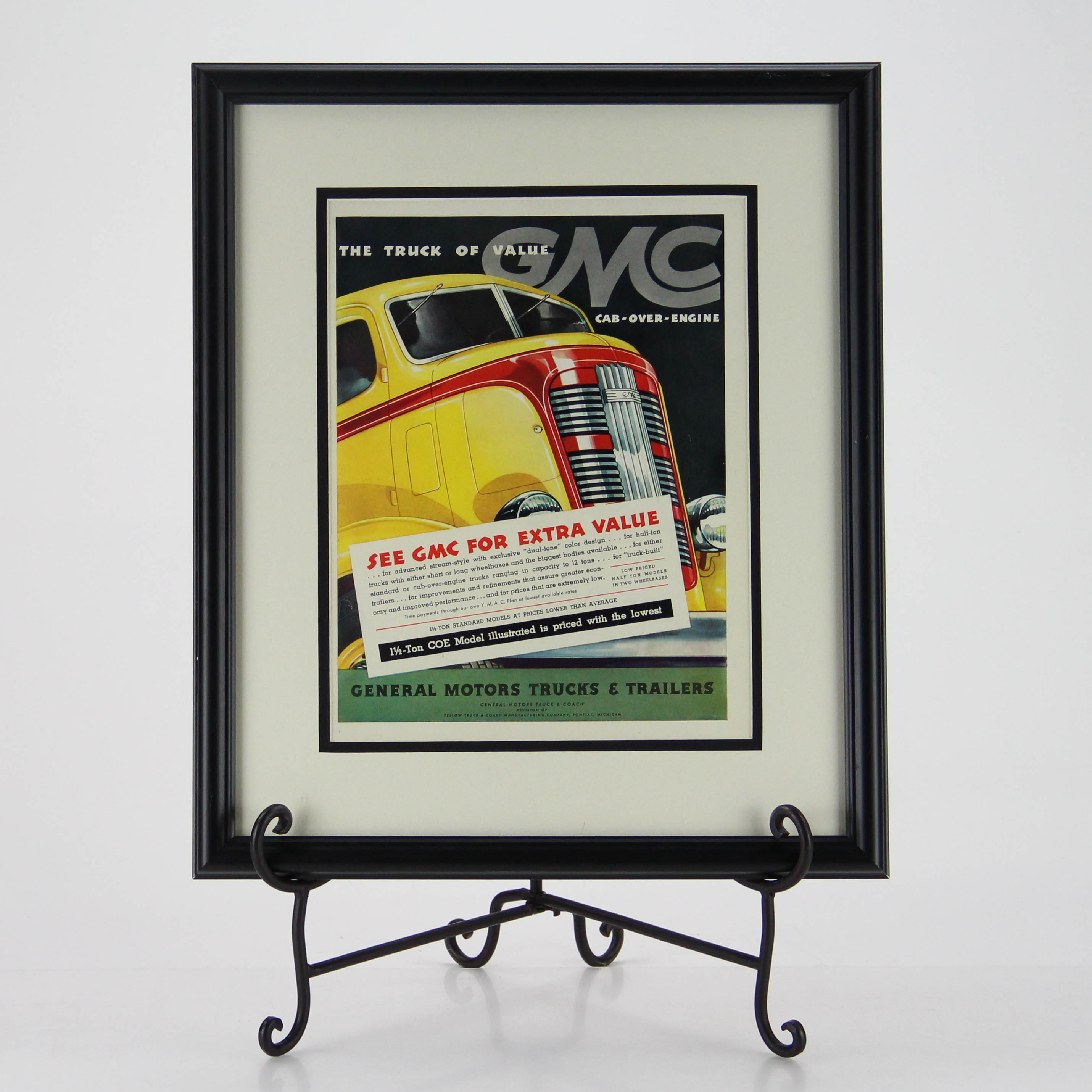 Original 1936 Magazine Advertisement for GMC Trucks