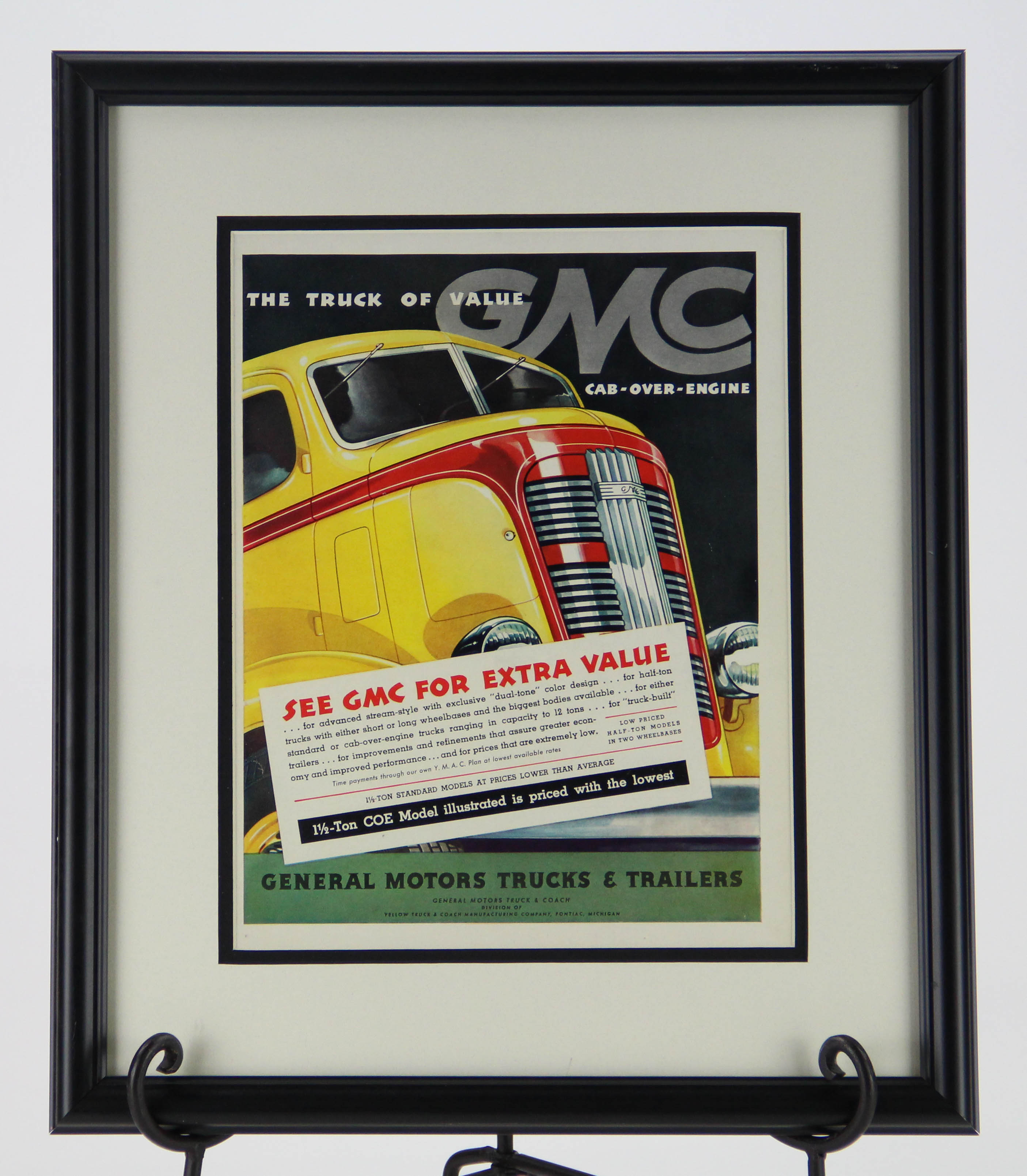 Original 1936 Magazine Advertisement for GMC Trucks