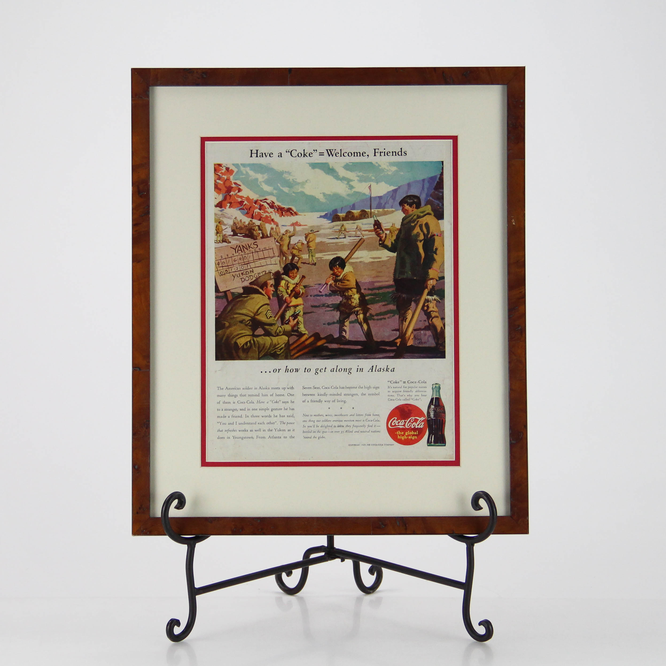 Original WWII Magazine Advertisement for Coca-Cola