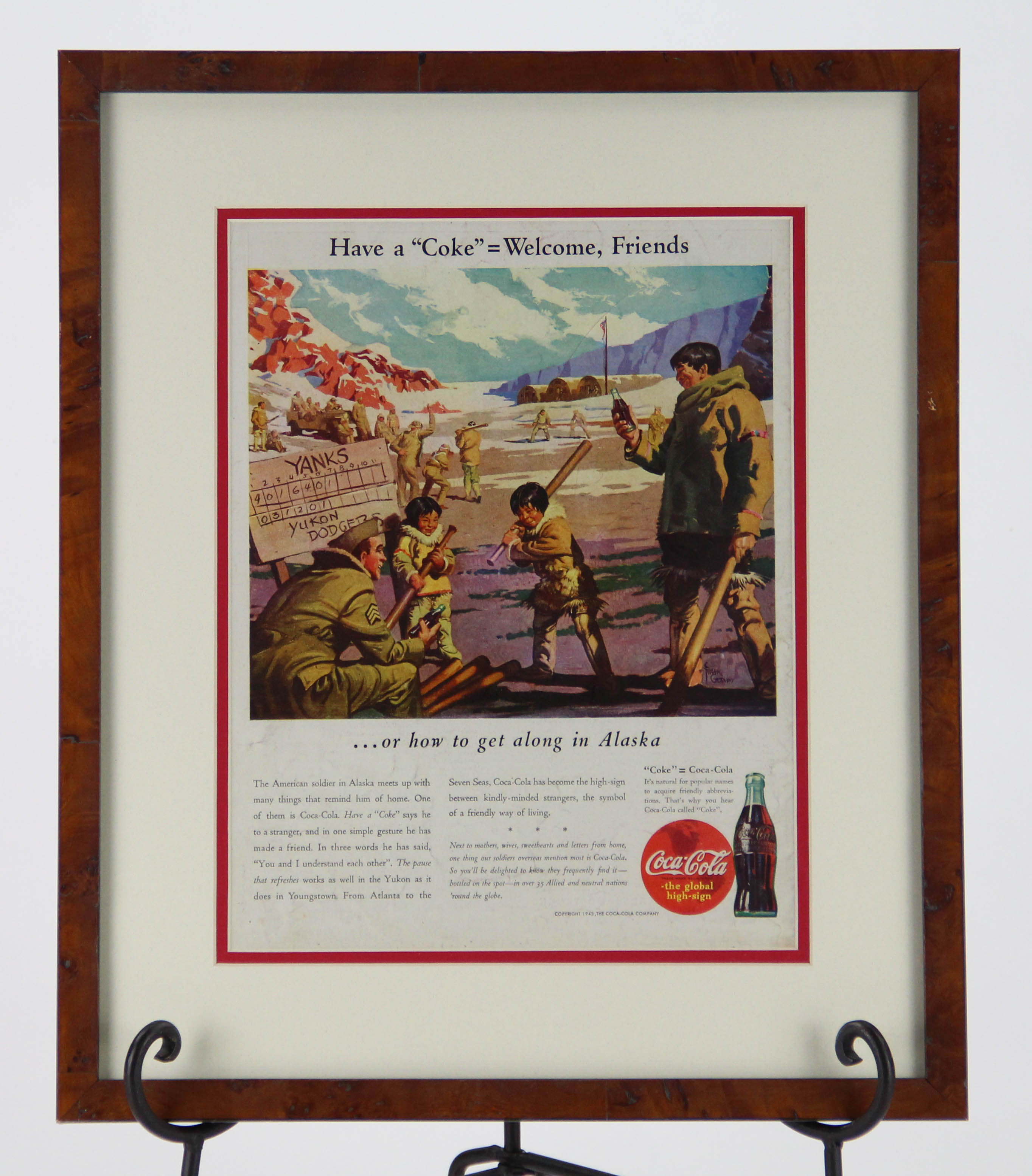 Original WWII Magazine Advertisement for Coca-Cola