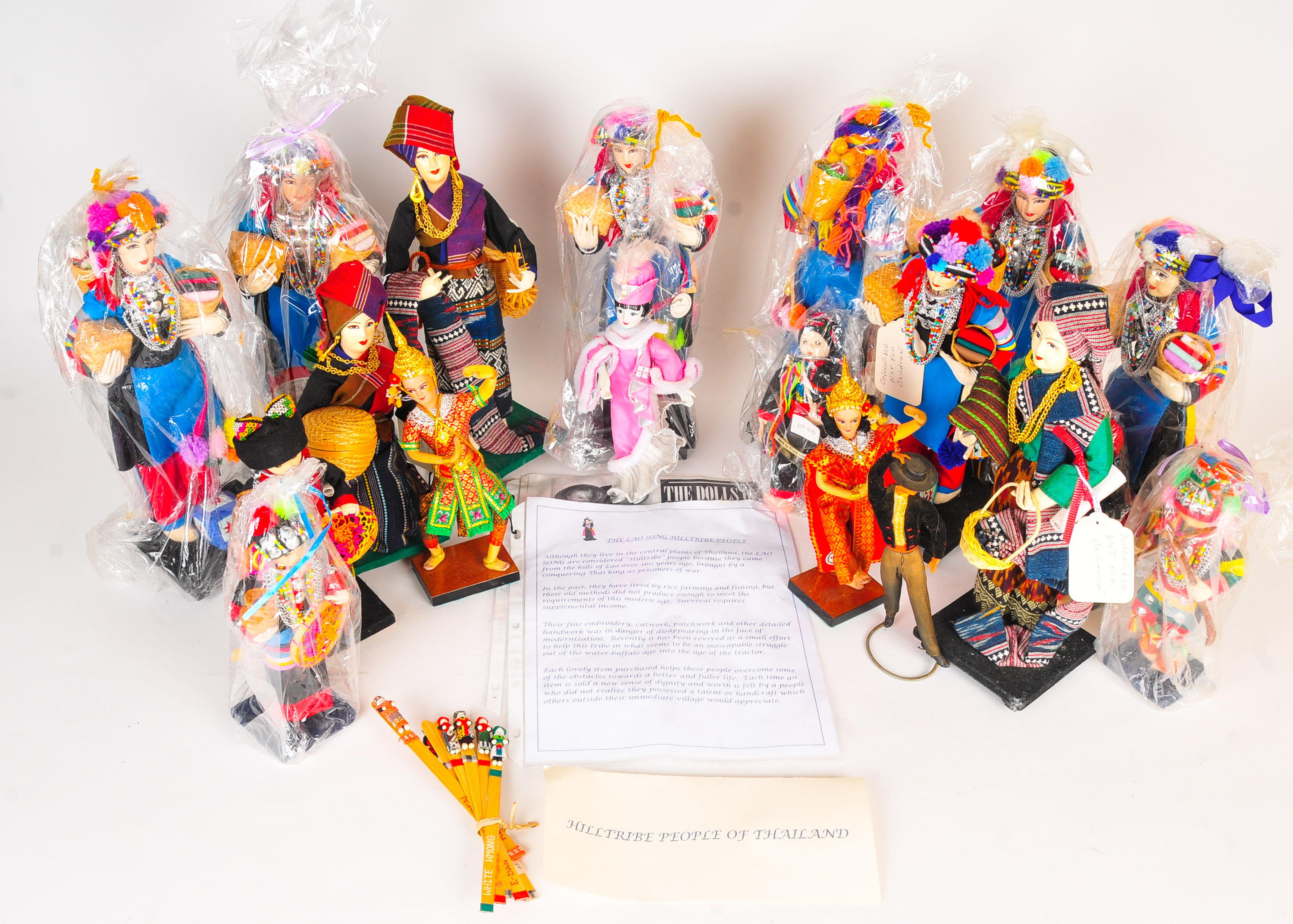 Laos Hilltribe People Dolls