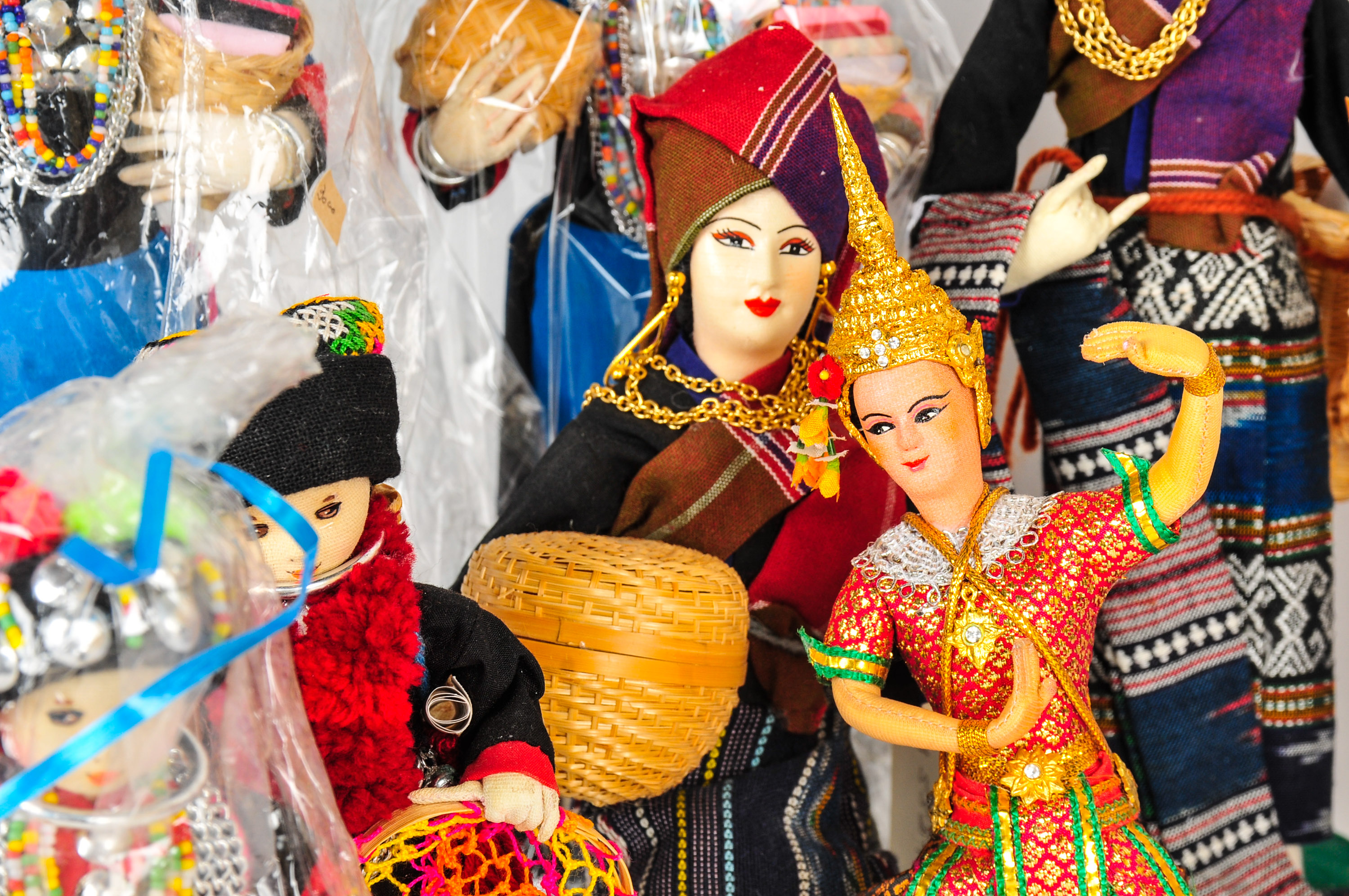 Laos Hilltribe People Dolls