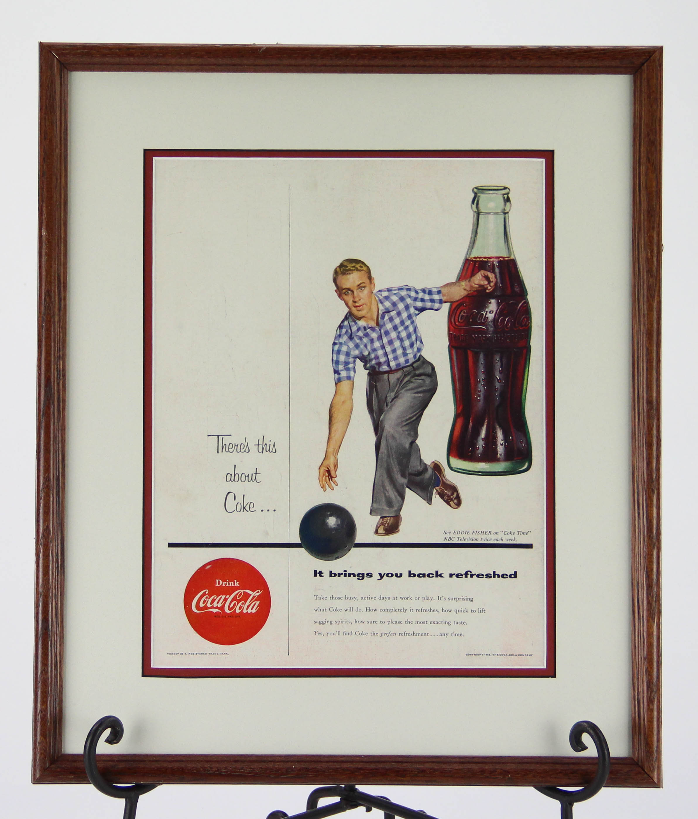 Original 1954 Magazine Advertisement for Coca-Cola