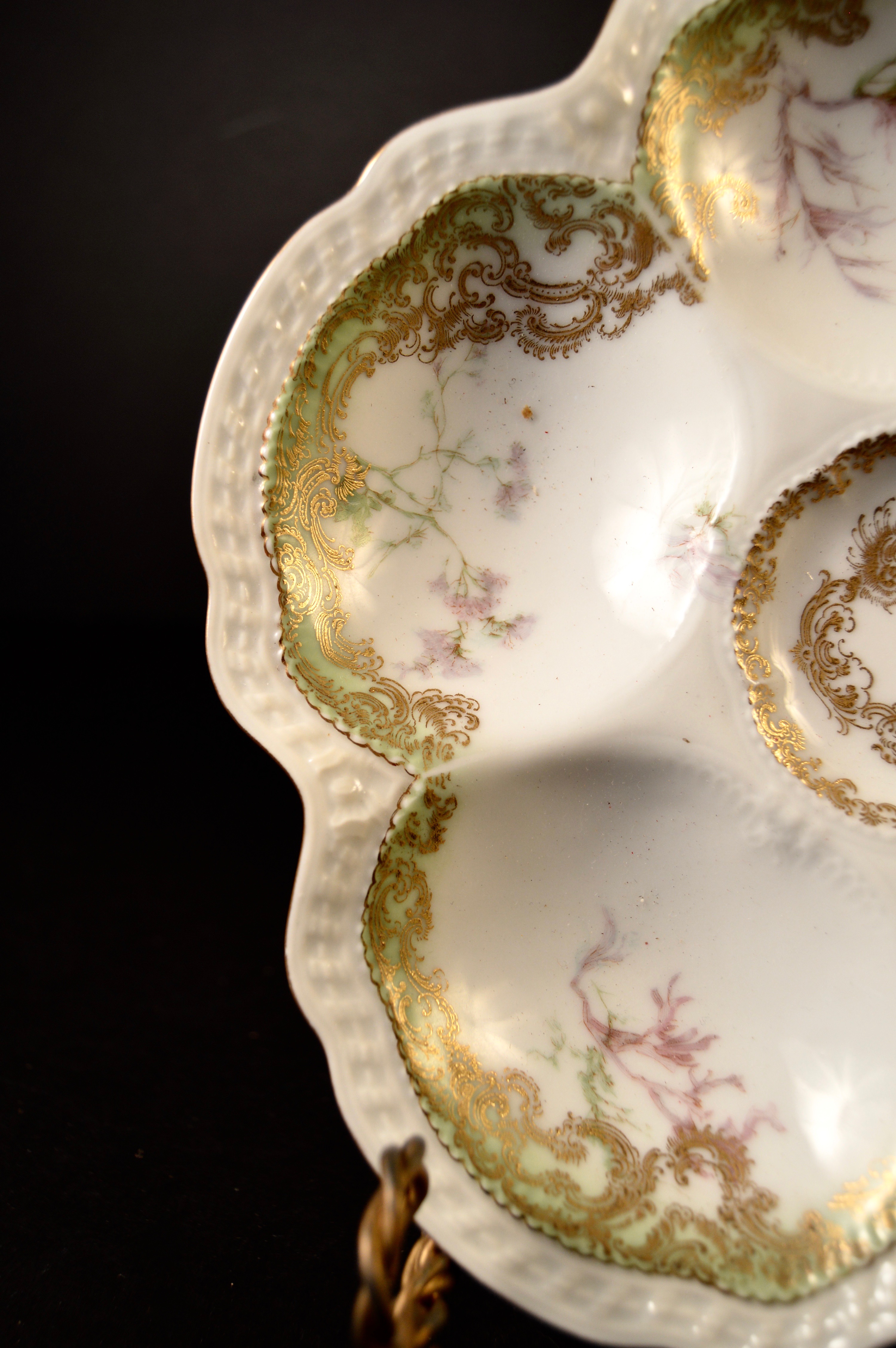 Set of 10 Haviland Limoges Oyster Plates