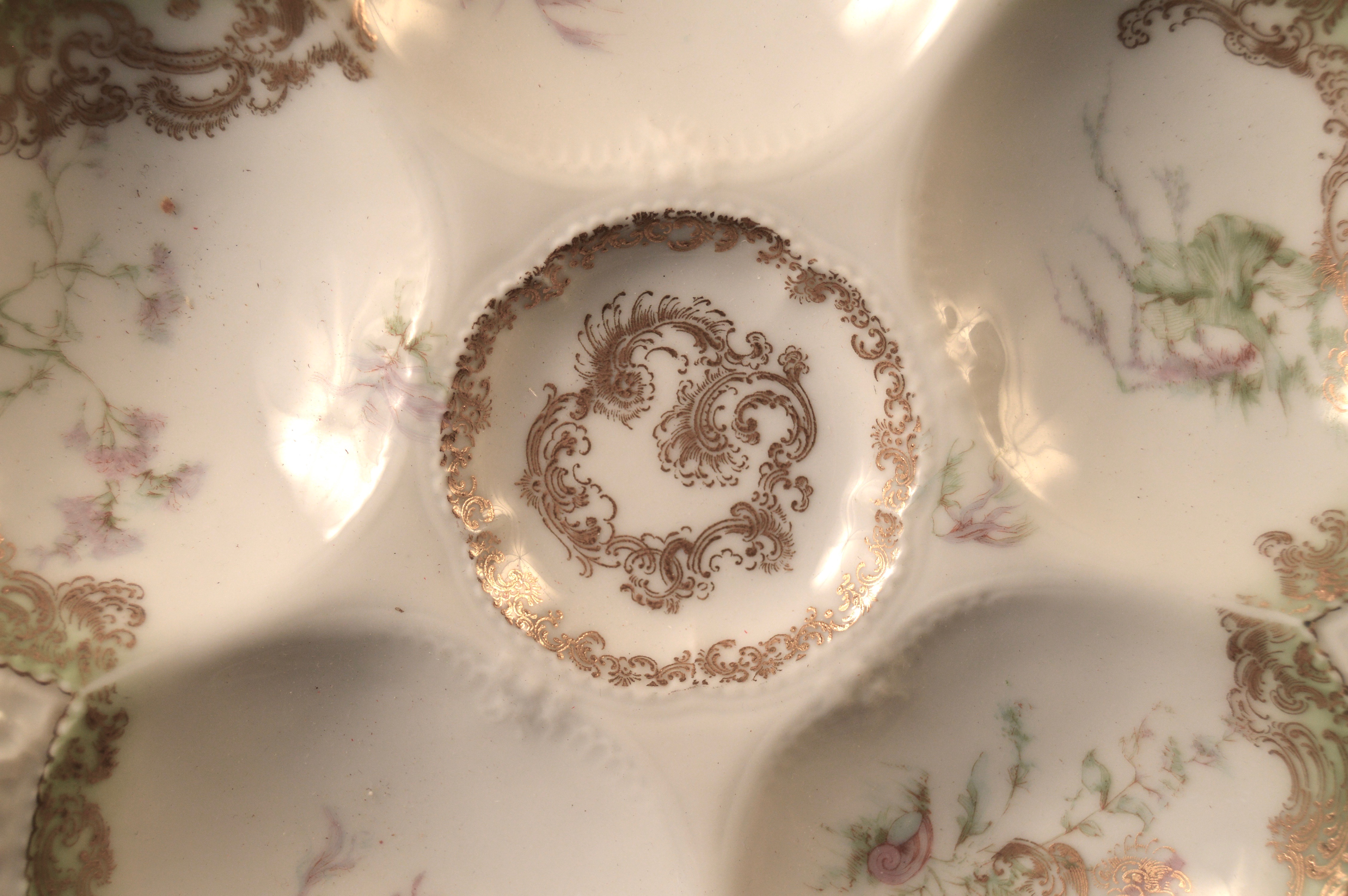 Set of 10 Haviland Limoges Oyster Plates
