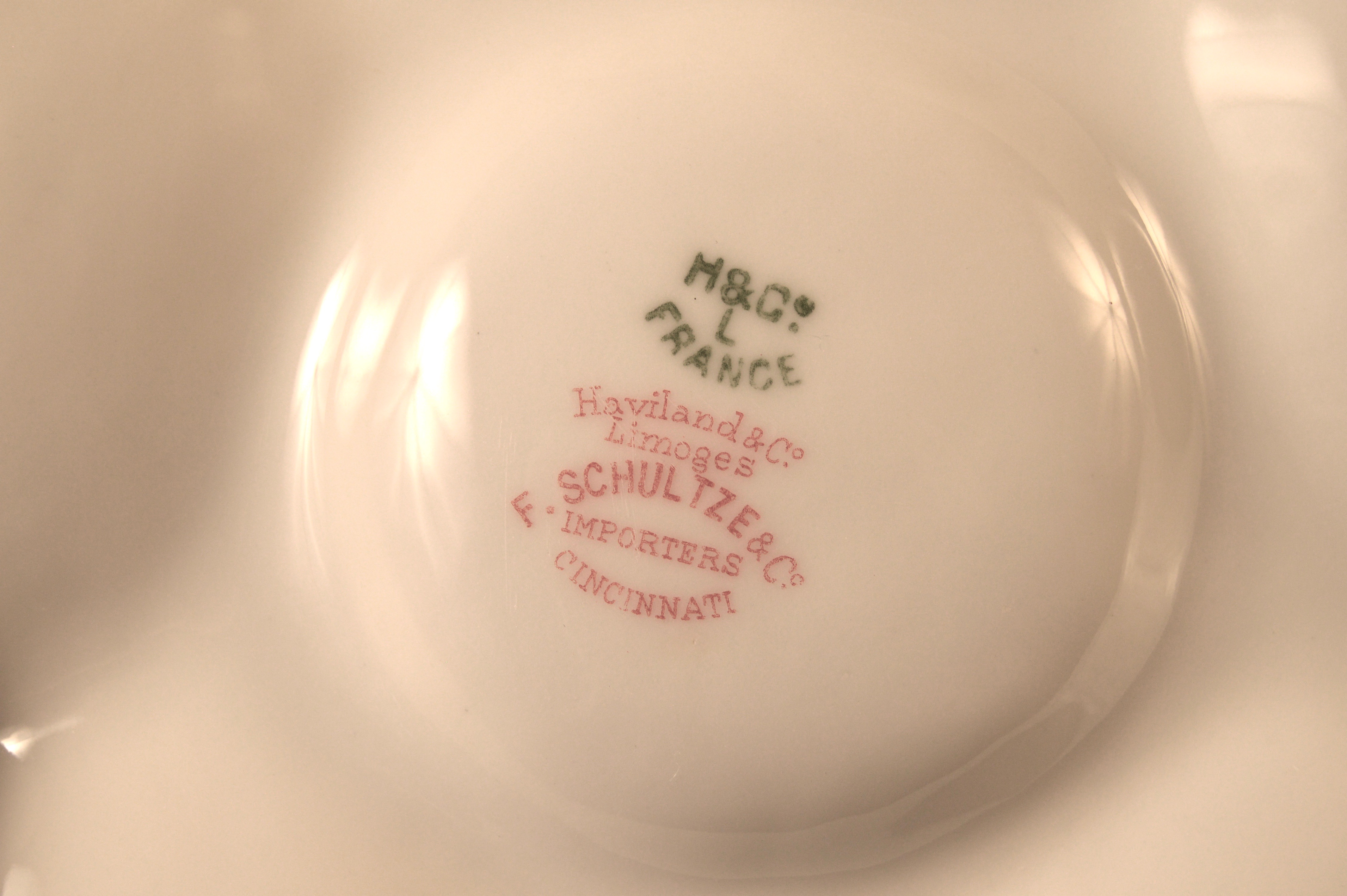 Set of 10 Haviland Limoges Oyster Plates