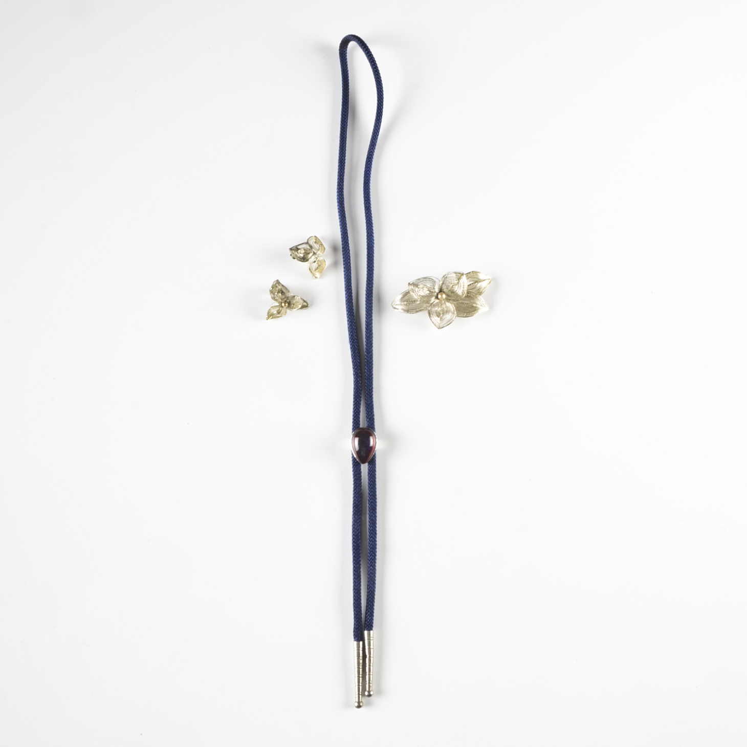 Vintage German Wire Work Demi-Parure and Bolo Tie