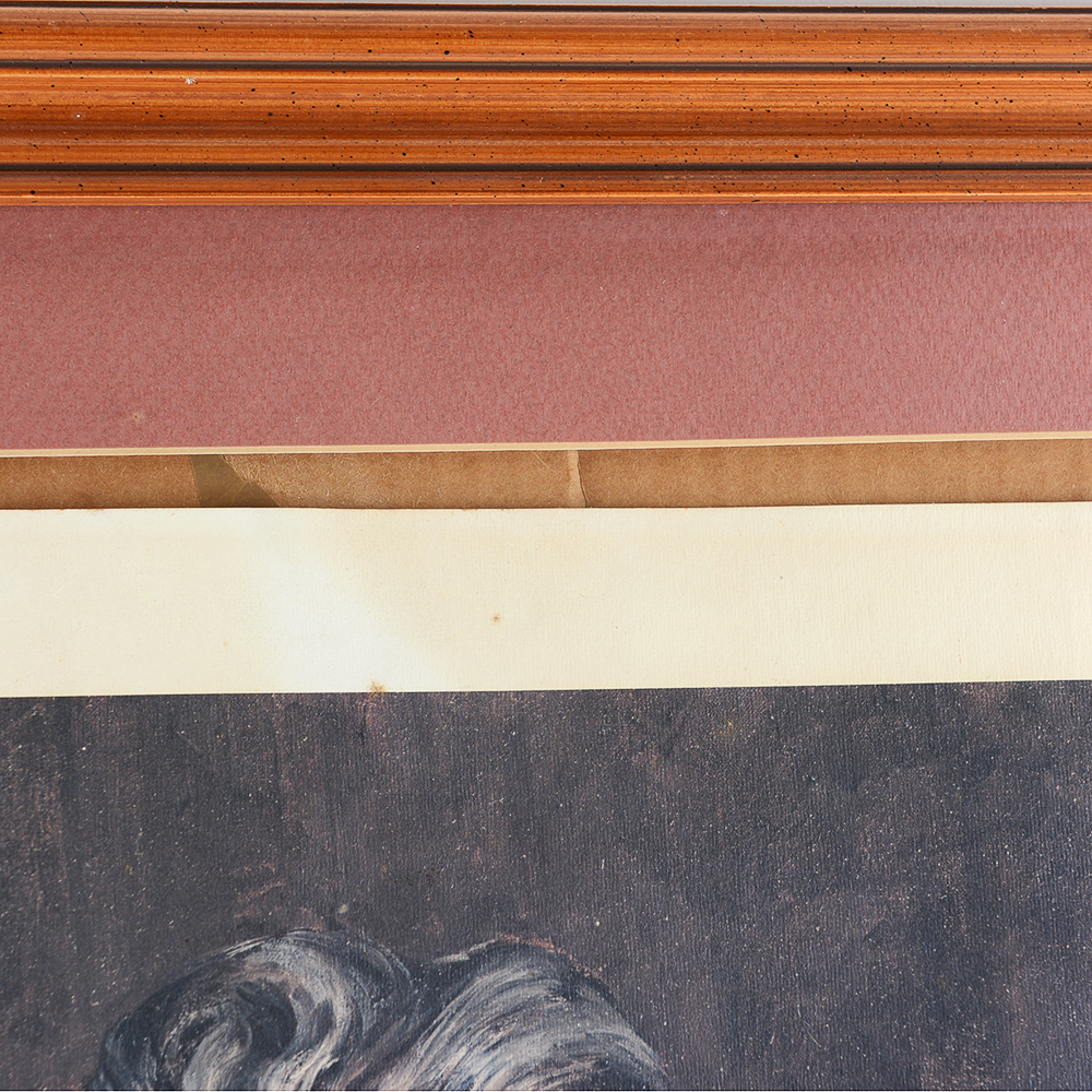 JM Garner Signed Offset Portrait of Nathan Bedford Forrest