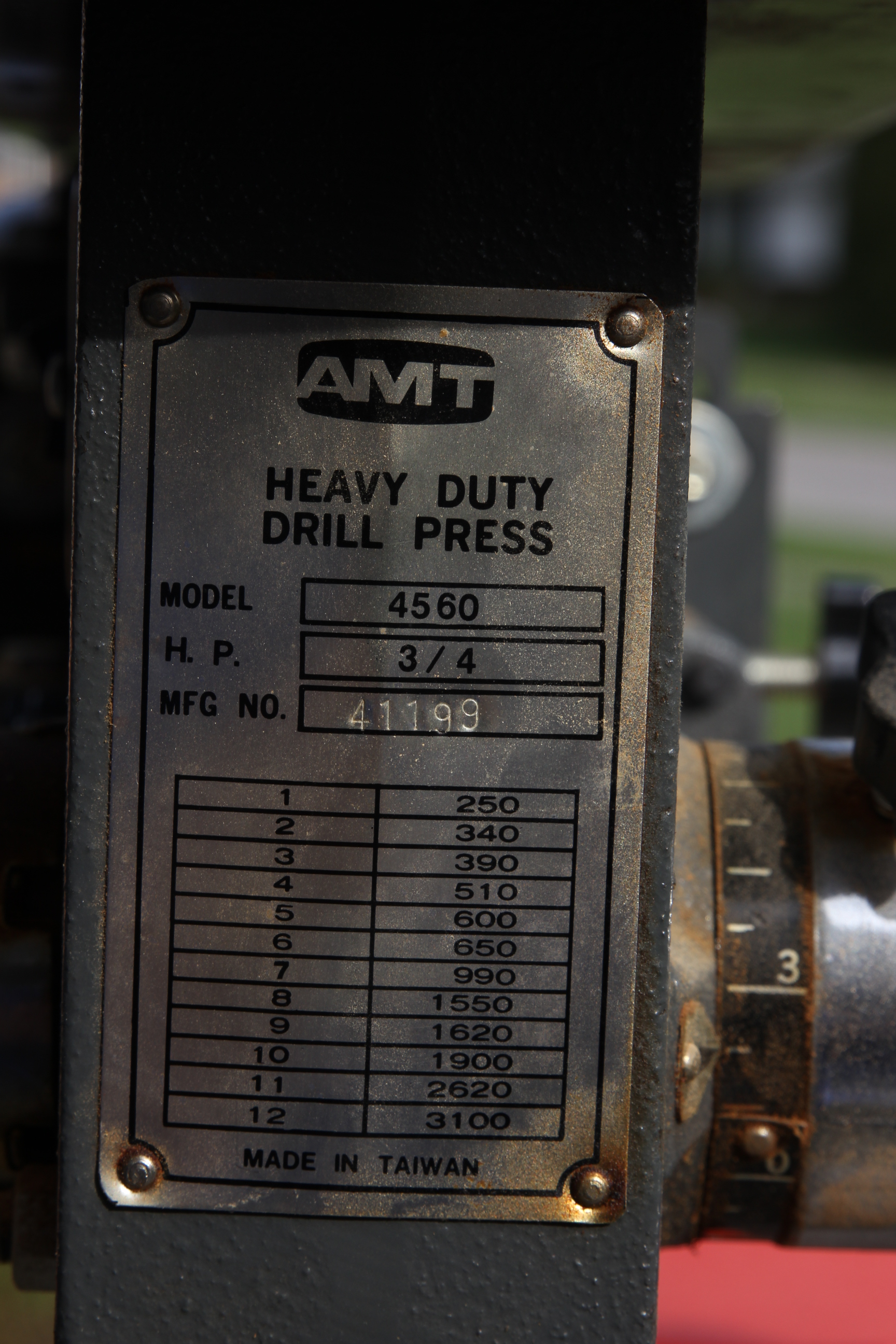 A.M.T. Heavy Duty Floor Drill Press