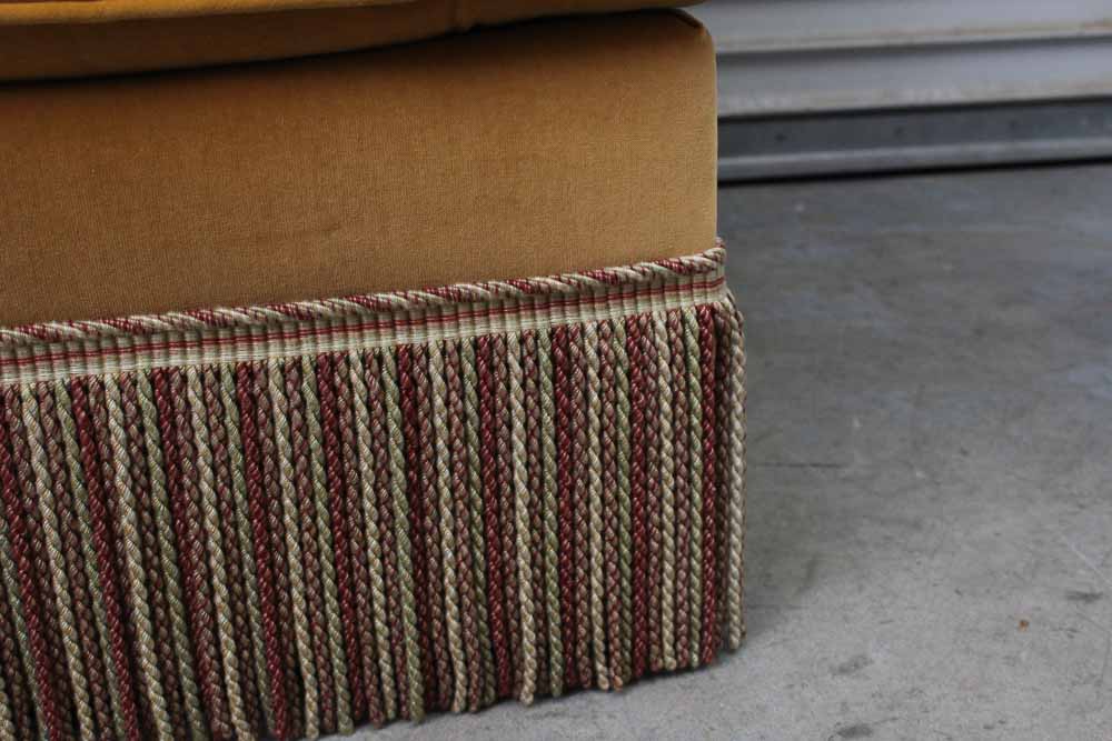 Gold Velvet Sofa by Charles Stewart Company