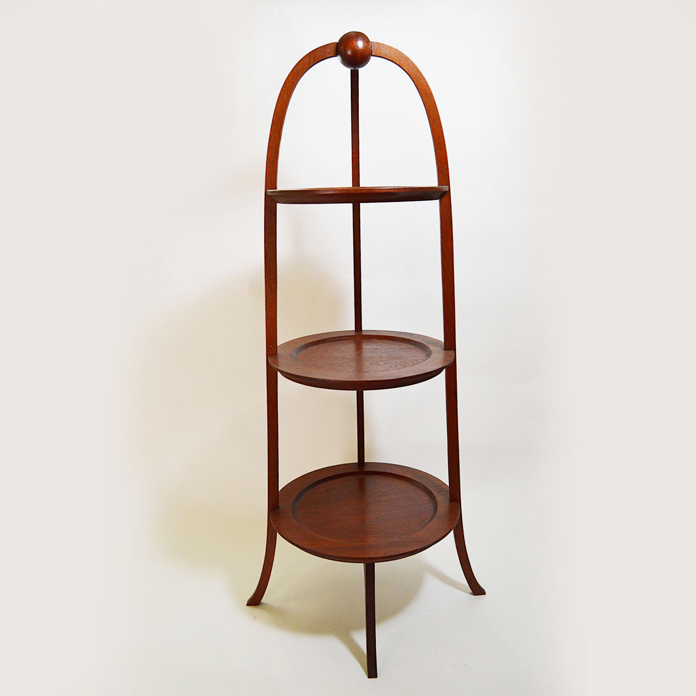 The Bartley Collection Mahogany Plate or Muffin Stand