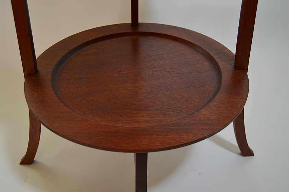 The Bartley Collection Mahogany Plate or Muffin Stand
