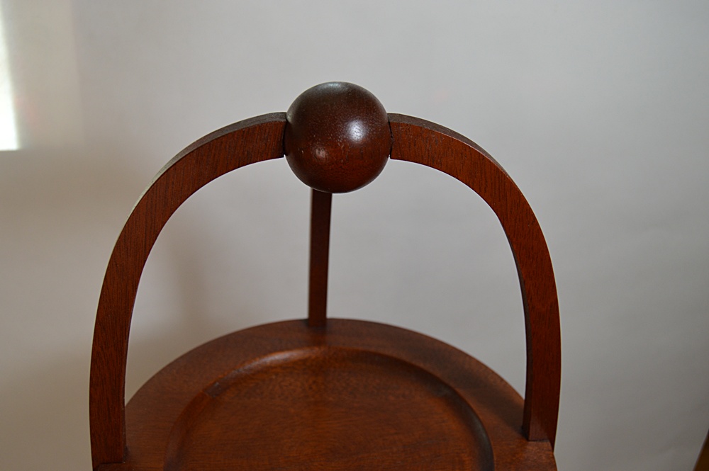 The Bartley Collection Mahogany Plate or Muffin Stand